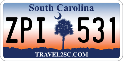 SC license plate ZPI531