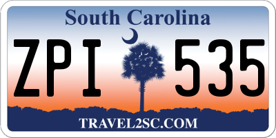 SC license plate ZPI535