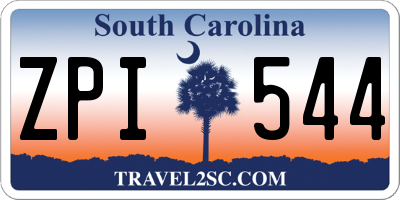 SC license plate ZPI544