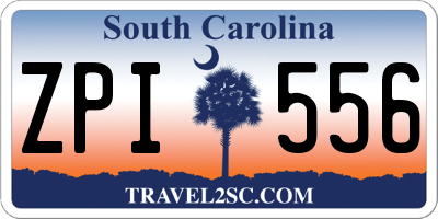 SC license plate ZPI556