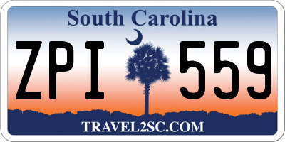 SC license plate ZPI559