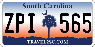 SC license plate ZPI565