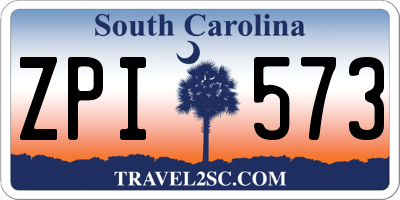 SC license plate ZPI573