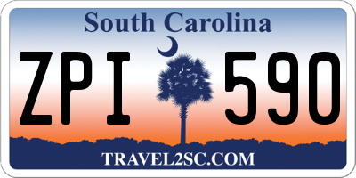 SC license plate ZPI590