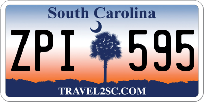 SC license plate ZPI595