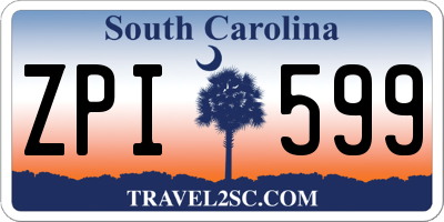 SC license plate ZPI599