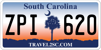 SC license plate ZPI620