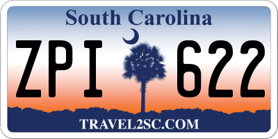 SC license plate ZPI622