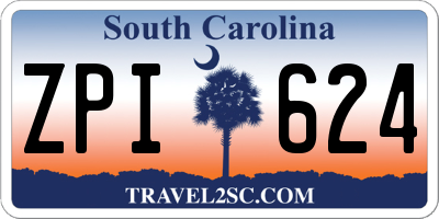 SC license plate ZPI624