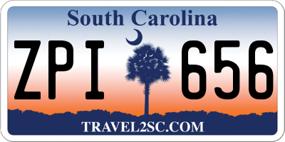 SC license plate ZPI656