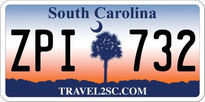 SC license plate ZPI732