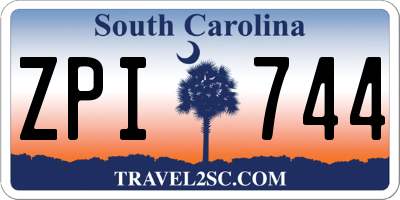 SC license plate ZPI744