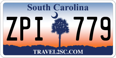 SC license plate ZPI779