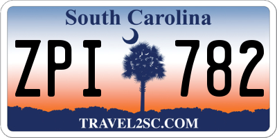 SC license plate ZPI782