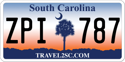 SC license plate ZPI787