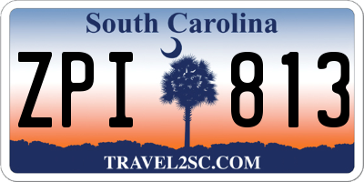 SC license plate ZPI813