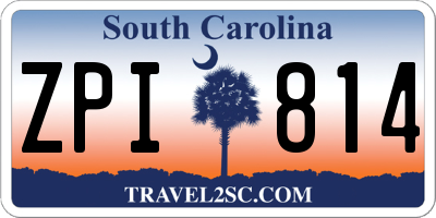 SC license plate ZPI814