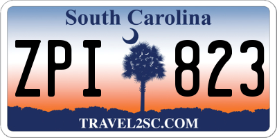 SC license plate ZPI823