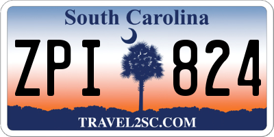 SC license plate ZPI824