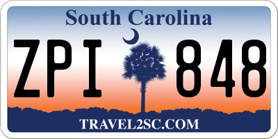 SC license plate ZPI848