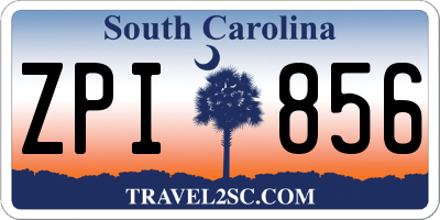 SC license plate ZPI856