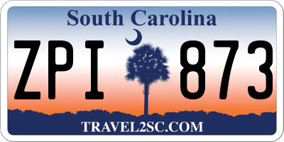 SC license plate ZPI873