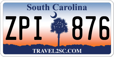 SC license plate ZPI876