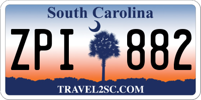 SC license plate ZPI882