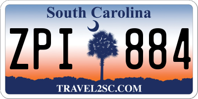 SC license plate ZPI884