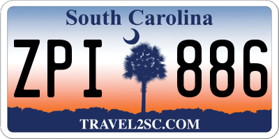 SC license plate ZPI886