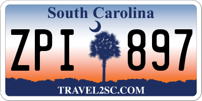SC license plate ZPI897