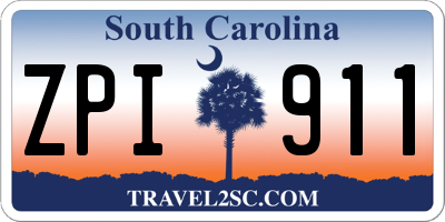 SC license plate ZPI911