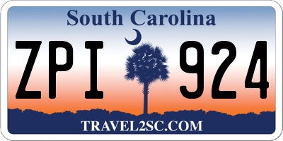 SC license plate ZPI924