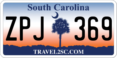 SC license plate ZPJ369