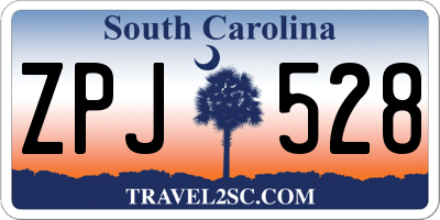SC license plate ZPJ528