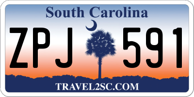 SC license plate ZPJ591
