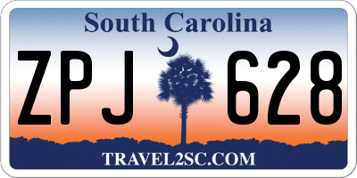 SC license plate ZPJ628