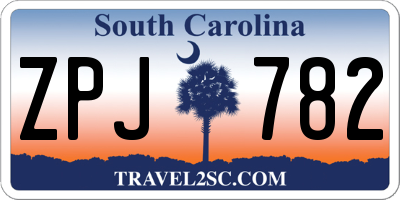 SC license plate ZPJ782