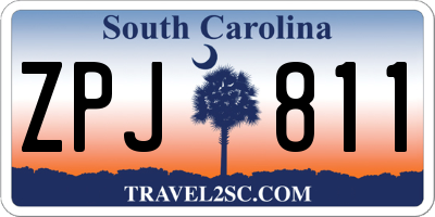 SC license plate ZPJ811
