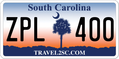 SC license plate ZPL400
