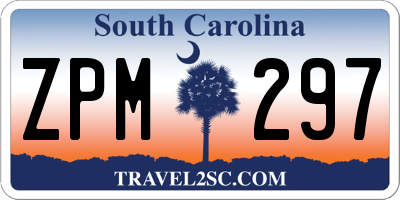 SC license plate ZPM297