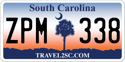 SC license plate ZPM338