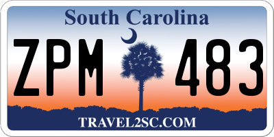 SC license plate ZPM483
