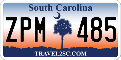 SC license plate ZPM485