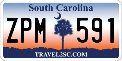 SC license plate ZPM591