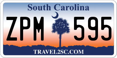 SC license plate ZPM595