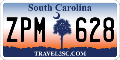 SC license plate ZPM628
