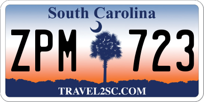 SC license plate ZPM723