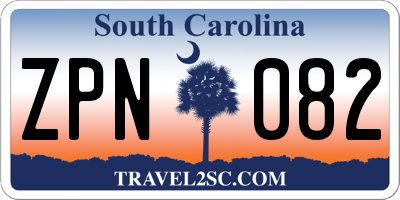 SC license plate ZPN082