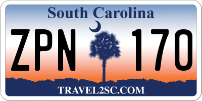 SC license plate ZPN170